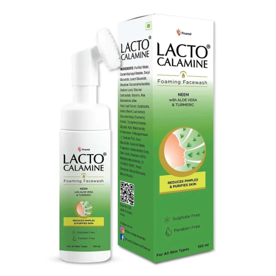 Lacto Calamine Neem Foaming Face Wash Pack of 2 x 150 ml