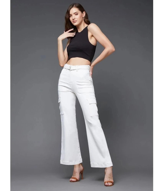 Miss Chase - White Denim Wide Leg Womens Jeans ( Pack of 1 ) - None