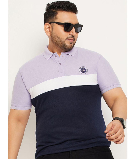 MXN - Lavender Cotton Blend Regular Fit Mens Polo T Shirt ( Pack of 1 ) - None