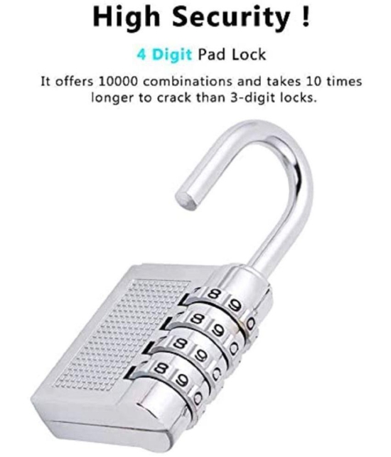 G P SALES - Silver TSA Lock ( Pack of 1 ) - Silver