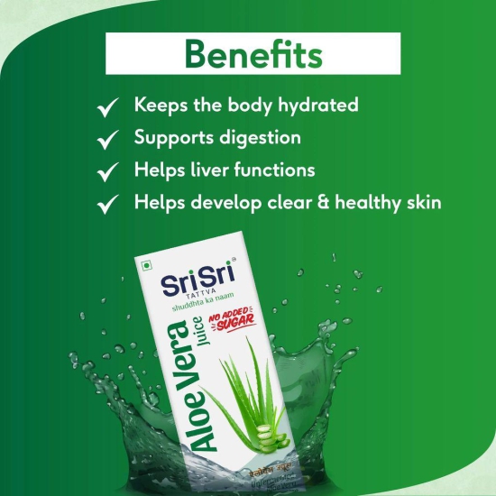 Sri Sri Tattva Aloe Vera Juice | No Added Sugar | 1L