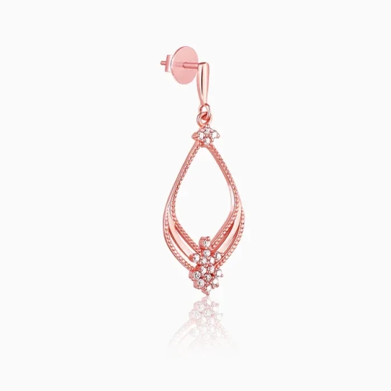 Rose Gold Princess Earrings