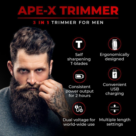 Beardo APE-X 3-in-1 Multipurpose Trimmer