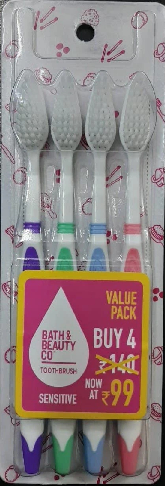 Bb Extra Sensitive Tooth Brush Value Pk4'S