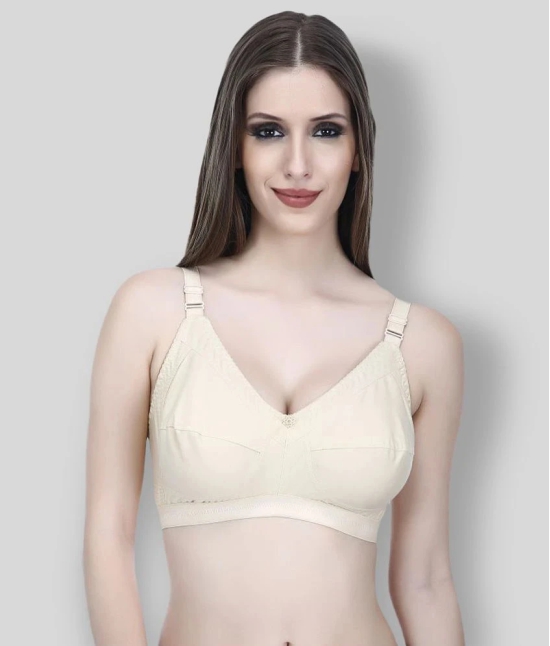 Elina - Beige Cotton Non - Padded Womens Everyday Bra ( Pack of 1 ) - None