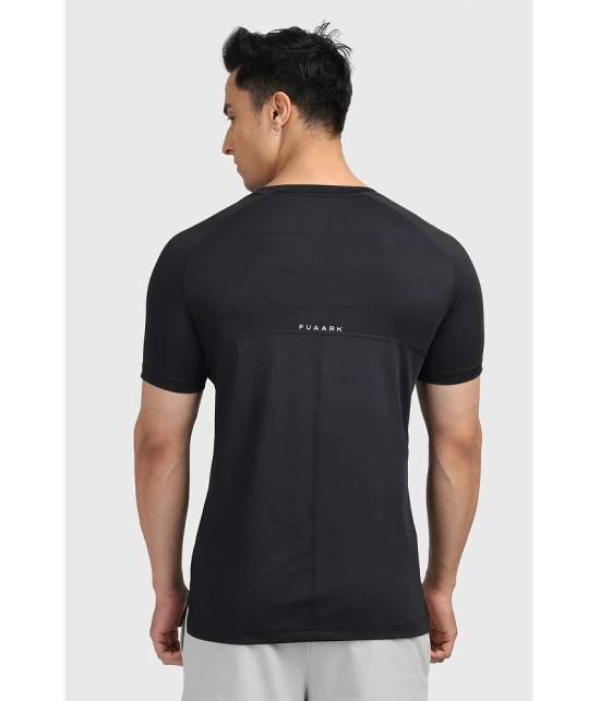 Fuaark Black Polyester Slim Fit Mens Sports T-Shirt ( Pack of 1 ) - None