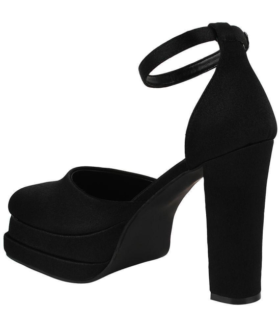 Shoetopia - Black Women''s Sandal Heels - None