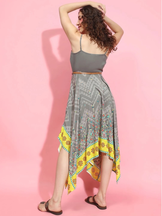 Oxolloxo Floral Print Fit & Flare Maxi Dress