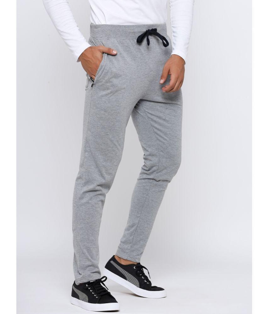 MADTEE - Grey Cotton Blend Men's Trackpants ( Pack of 1 ) - None