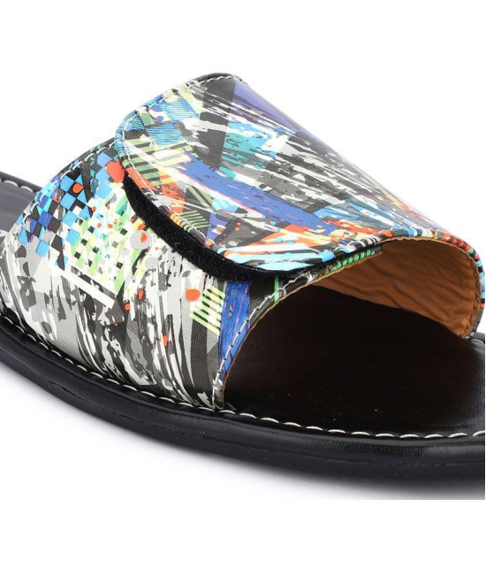 Buxton - Blue Mens Slide Flip Flop - None