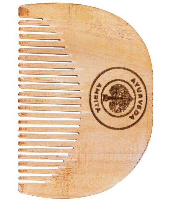 Ayurveda Amrita Neem Wood Pocket Fine Tooth Comb 1 Pcs