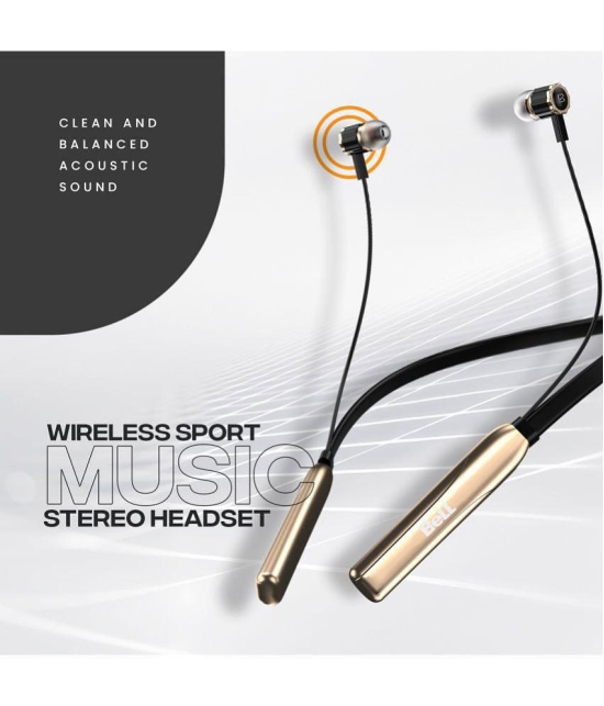 Bell  BLBH S055  Bluetooth Bluetooth Earphone In Ear Powerfull Bass Gold