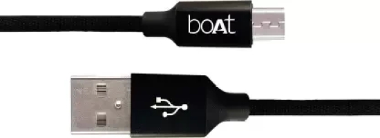 boAt Micro USB 150 Charging Cable (1.5 Meter) Black