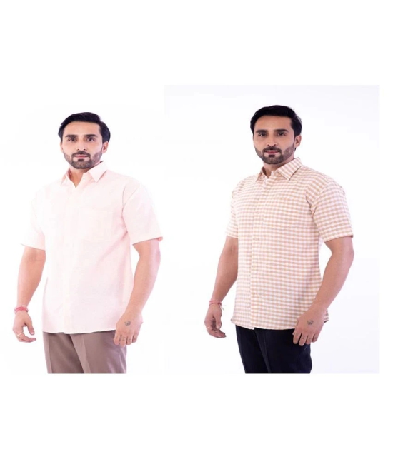 DESHBANDHU DBK 100 Percent Cotton Regular Fit Solids Mens Casual Shirt - Multi ( Pack of 1 ) - None