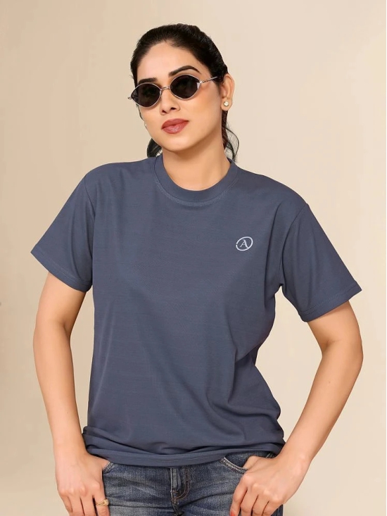 Anand Grey Lycra Regular Fit Womens T-Shirt ( Pack of 1 ) - None