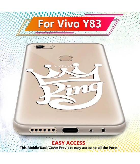 NBOX - Multicolor Silicon Printed Back Cover Compatible For Vivo Y83 ( Pack of 1 )