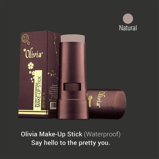 Olivia Instant Waterproof Makeup Stick Concealer Natural 15g Shade No.3 (SPF 12)