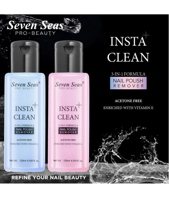 Seven Seas Nail Paint Remover Liquid 120 mL Pack of 2