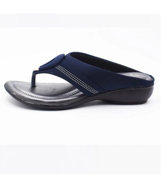 Dream Makers - Blue Womens Slip On Heels - None