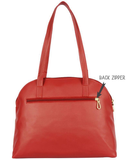 Enoki - Red Artificial Leather Tote Bag - Red