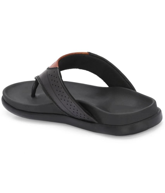 Leeport - Black Mens Thong Flip Flop - None