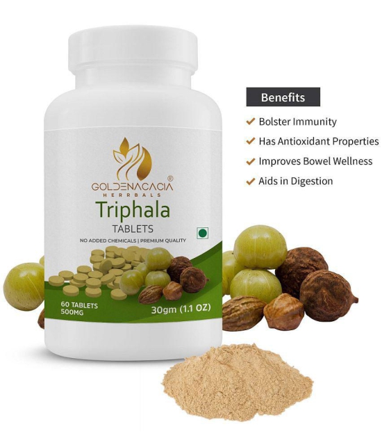 GOLDENACACIA HERRBALS Triphala 500mg 60 Tablets Tablets 1 no.s