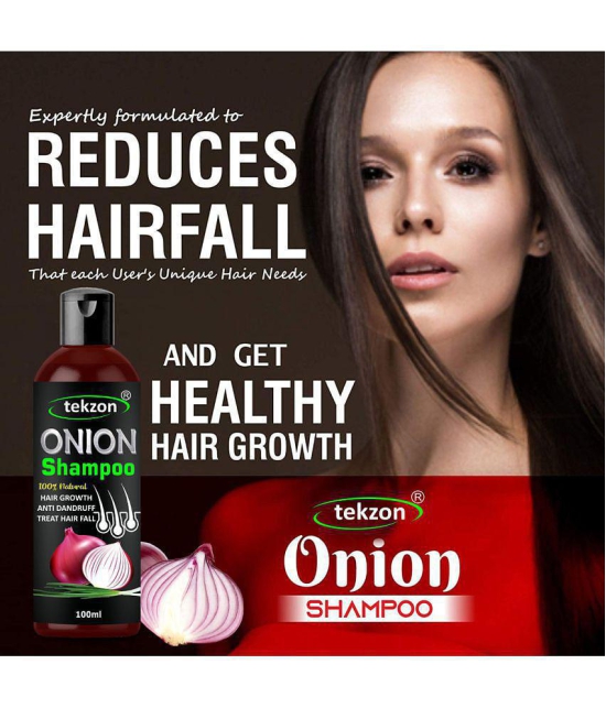 TEKZON Onion Hair Fall Shampoo for Hair Growth & Hair Fall Control Shampoo 100 mL Pack of 2