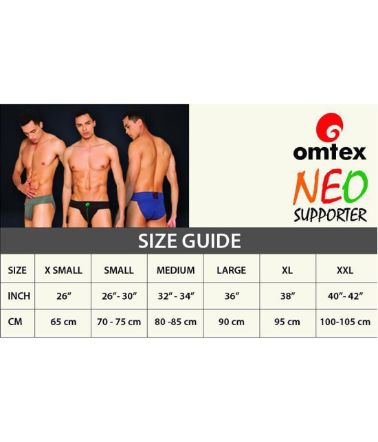 Omtex NAVY BLUE Gym Supports - S