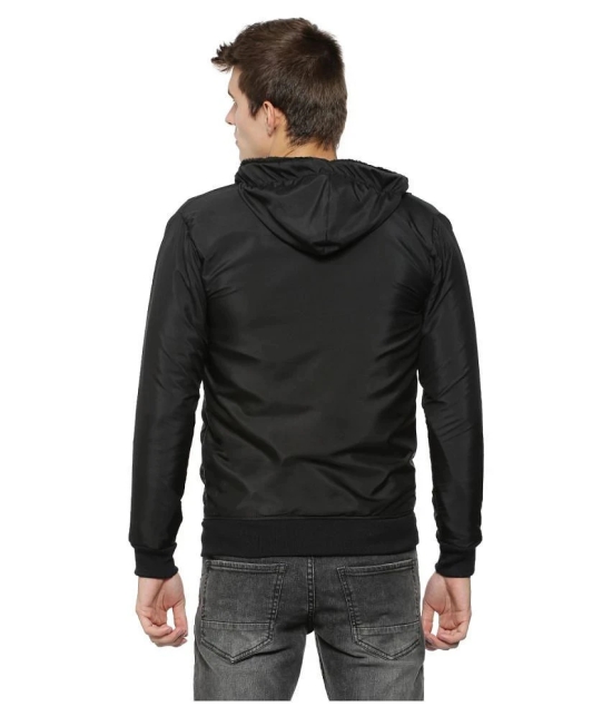 Campus Sutra Black Quilted & Bomber Jacket - None