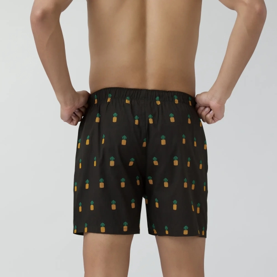 Remix Cotton Boxers Pineapple Black L