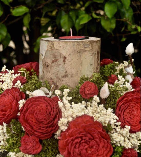 Gorgeous in Red Candle Holder