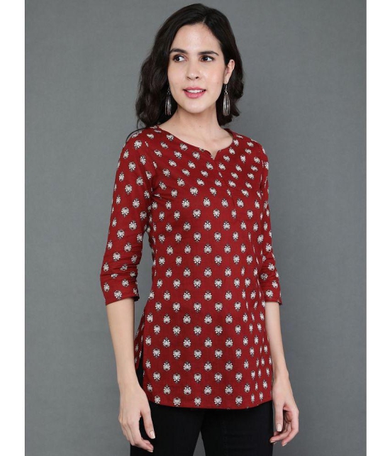 Antaran Maroon Viscose Womens Regular Top ( Pack of 1 ) - None