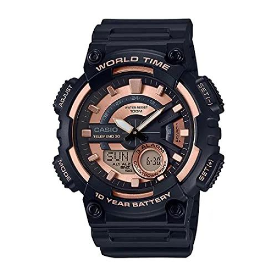 Casio Youth Combination Analog-Digital Multi-Colour Dial Men's Watch-AEQ-110W-1A3VDF (AD222)