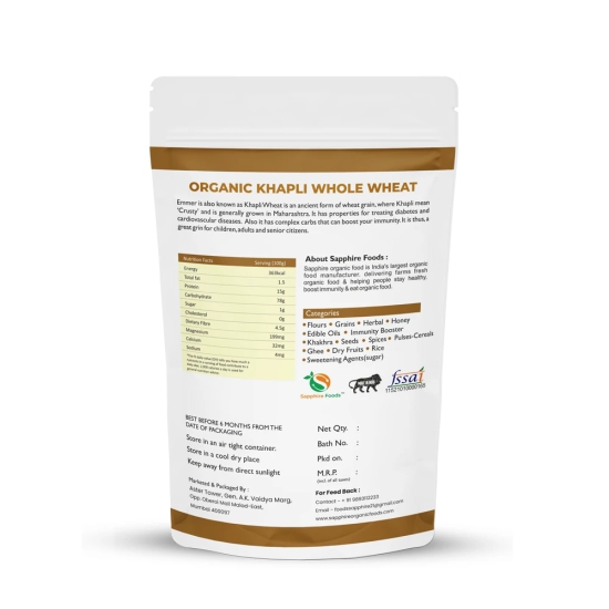 Organic Khapli Wheat-500gm