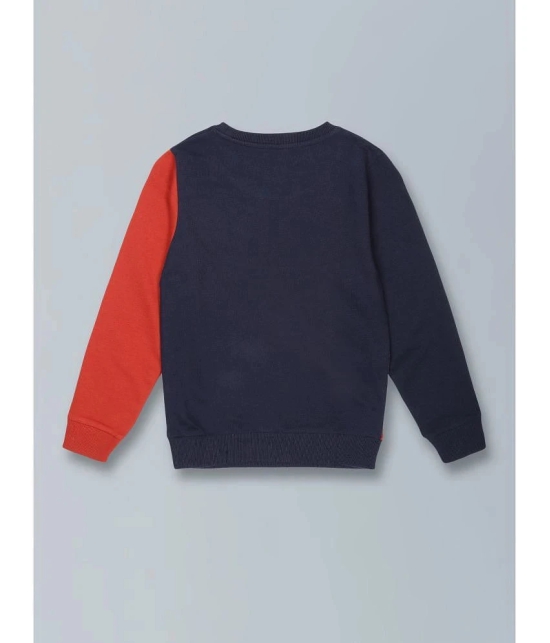 PLUM TREE - Navy Cotton Blend Boys Sweatshirt ( Pack of 1 ) - None