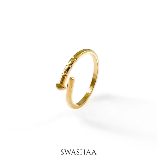 Estee 18K Gold Plated Ring-Gold