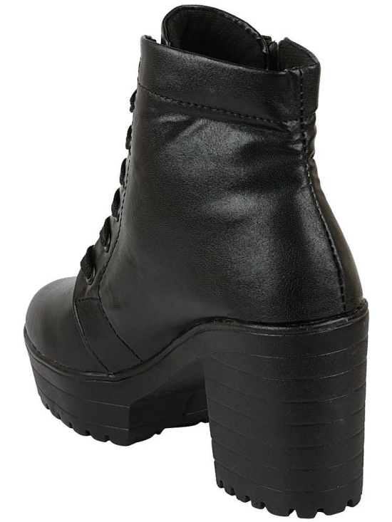 Shoetopia Black Womens Ankle Length Boots - None