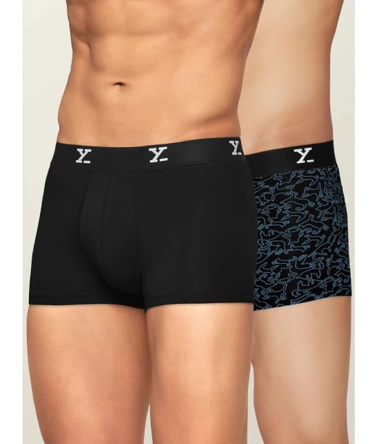 XYXX - Multicolor Modal Mens Trunks ( Pack of 2 ) - None