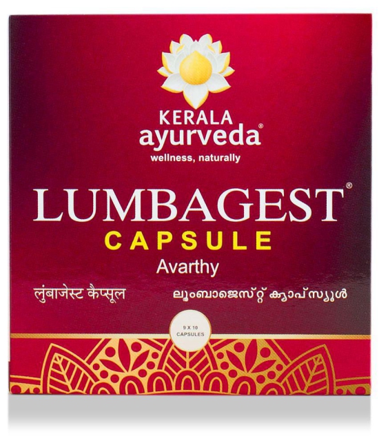 Kerala Ayurveda Lumbagest Capsule, 100 Count