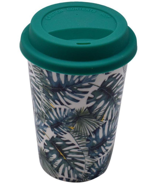 Kookee - Green Ceramic Coffee Mug ( Pack of 1 ) - Green