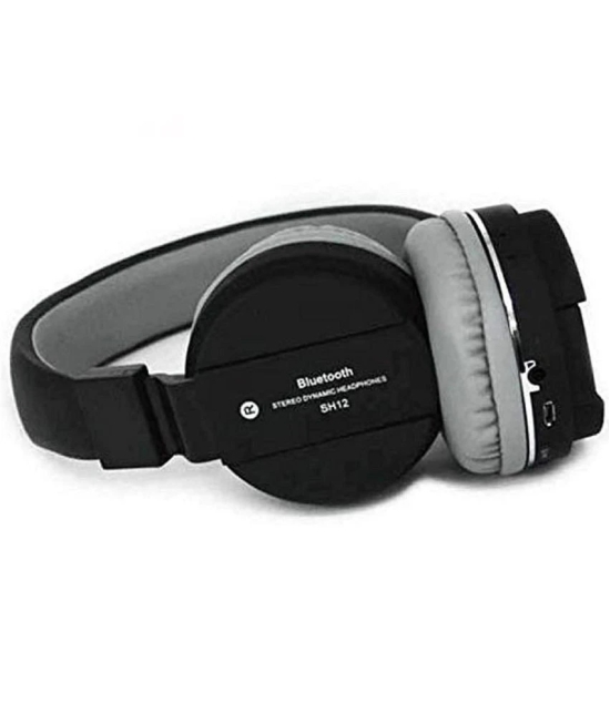 Neo HEDU Bluetooth Bluetooth Headphone On Ear 2 Hours Playback Active Noise cancellation IPX4(Splash & Sweat Proof) Black