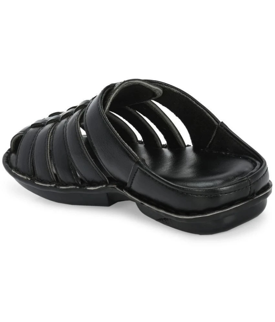 Leeport - Black Mens Sandals - None