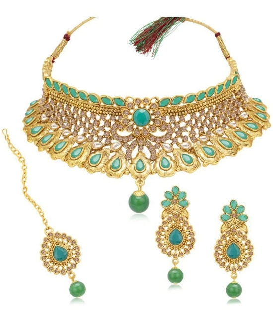 Sukkhi - Green Alloy Necklace Set ( Pack of 1 ) - Green