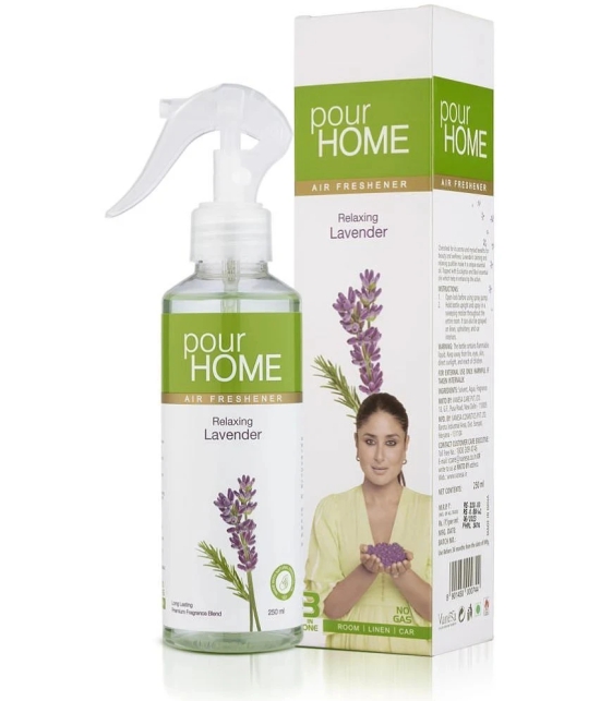 POUR HOME Relaxing Lavender No Gas Room Freshener Spray, 250 ml ( Pack of 1 )