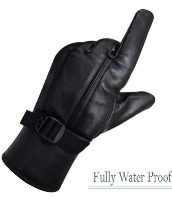 ZAYSOO Full Fingers PU Leather Riding Gloves ( Pair of 1 ) - XL