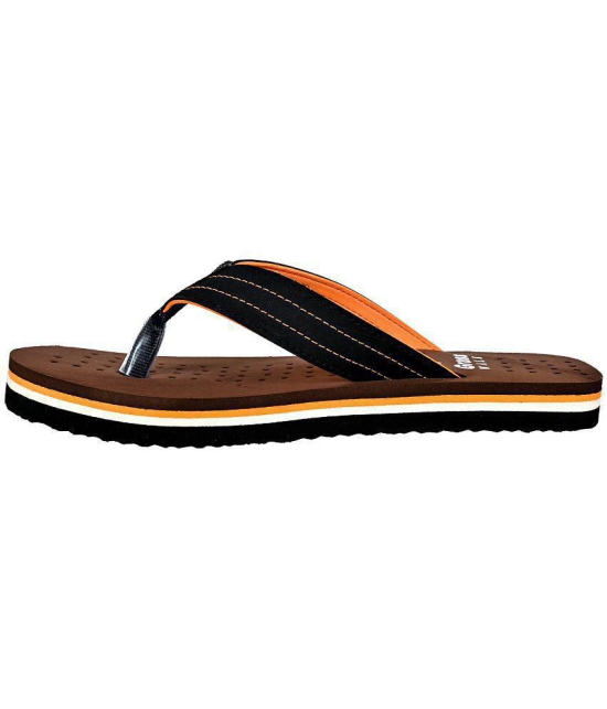 GRASS WALK - Brown Mens Thong Flip Flop - None