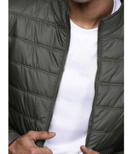 ADORATE Polyester Mens Puffer Jacket - Charcoal ( Pack of 1 ) - None