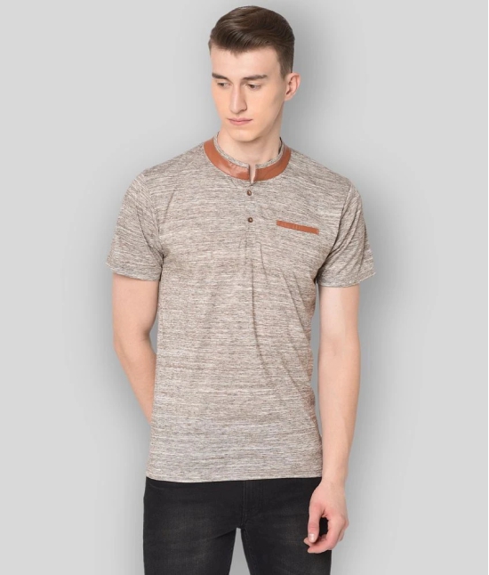 Glito - Brown Cotton Blend Regular Fit Mens T-Shirt ( Pack of 1 ) - None