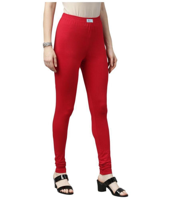 Jcss - Red Lycra Women's Leggings ( Pack of 1 ) - XXL