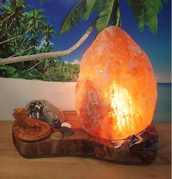 Natural Rock Shape Himalayan Salt Lamp - Small cream color